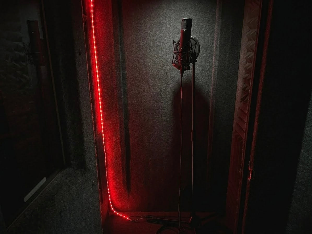 isolated sound booth